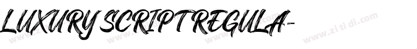 LUXURY SCRIPT REGULA字体转换